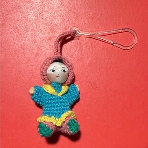 AMIGURUMI Miniature, 2.5" Japanese Crochet Knitted Stuffed  Doll ORNAMENT
